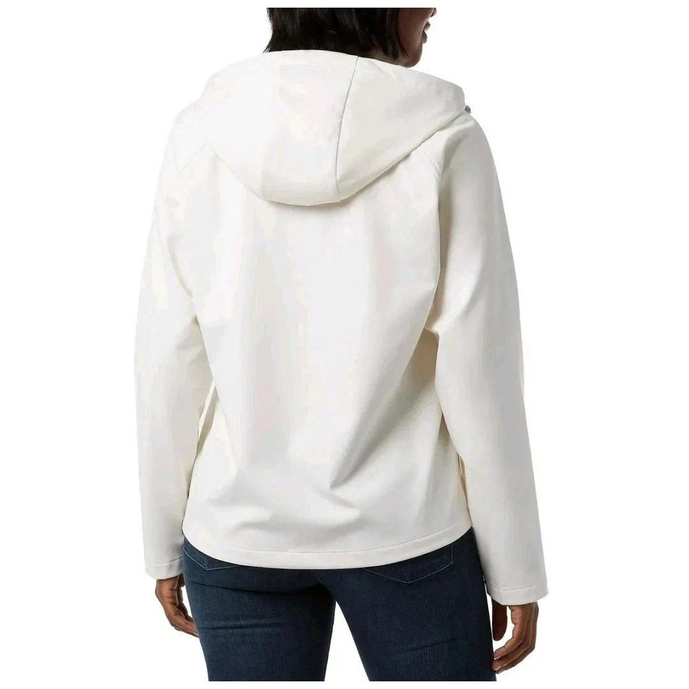 NWT 32 Degrees Heat Women's XS Cream Full Zip Hooded Windbreaker Jacket  d2566 - Picture 2 of 11